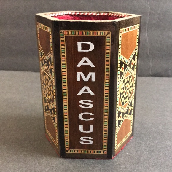 Vintage Damascus Syrian Marquetry Mosaic - Picture 3 of 5